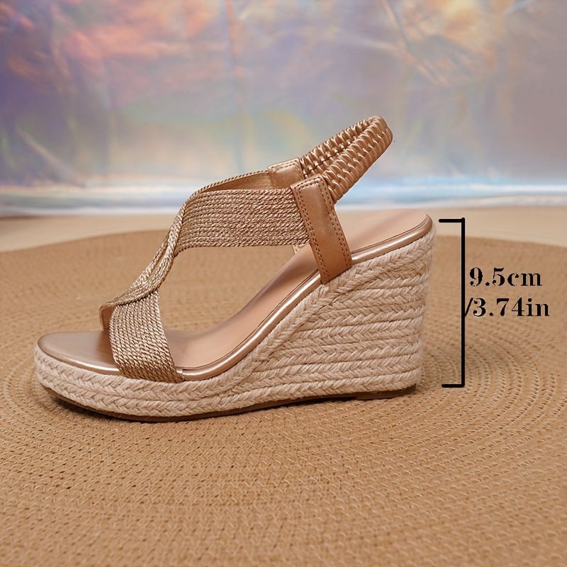 Noelia™ | Zapatos de tacón abiertos de punto - Ebora Store