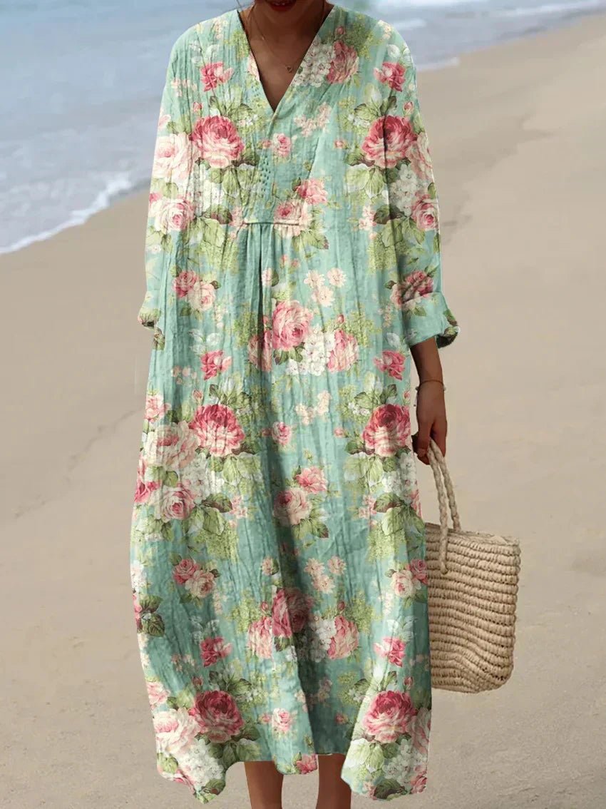 Anne - Vestido de Verano Impreso - Ebora Store