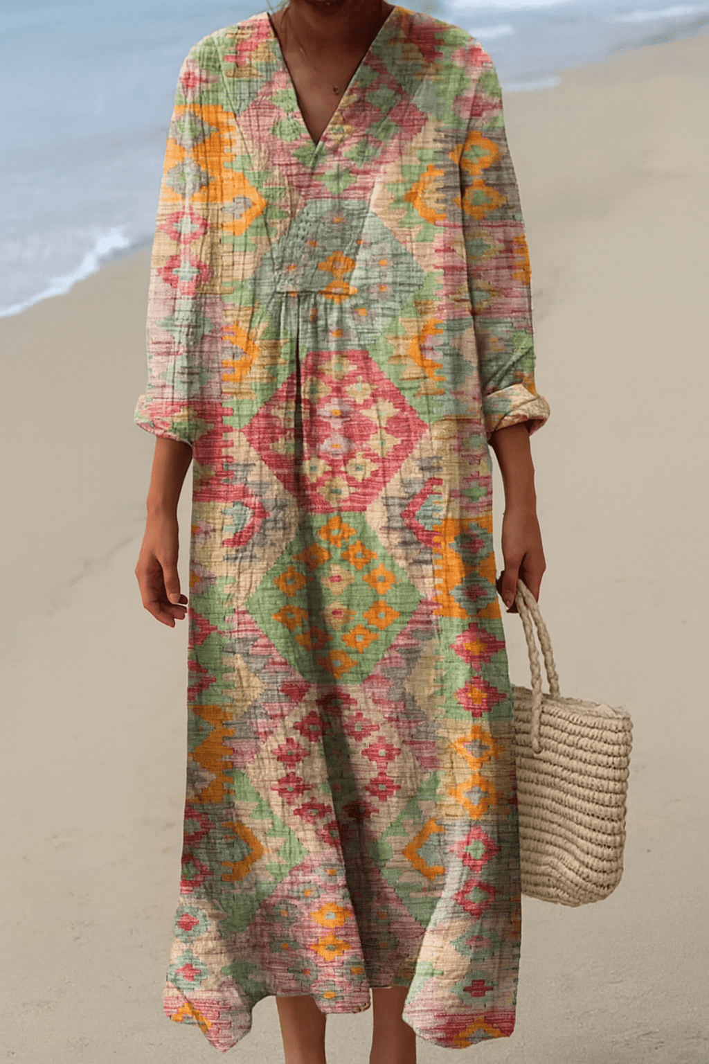 Virginia - Vestido Impreso Brisa de Verano - Ebora Store
