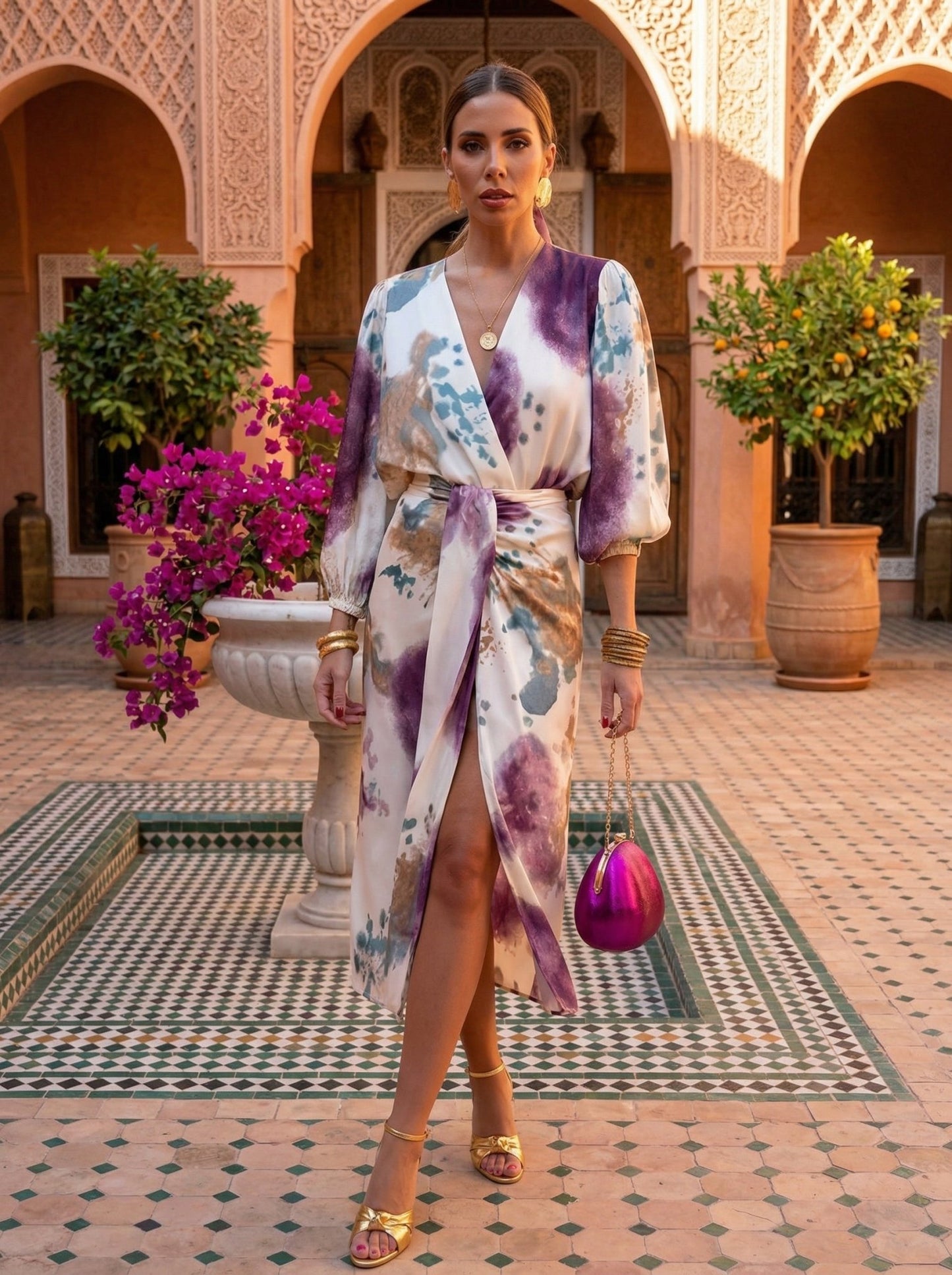 Sofía | Vestido de primavera sofisticado a dos piezas - Ebora Store
