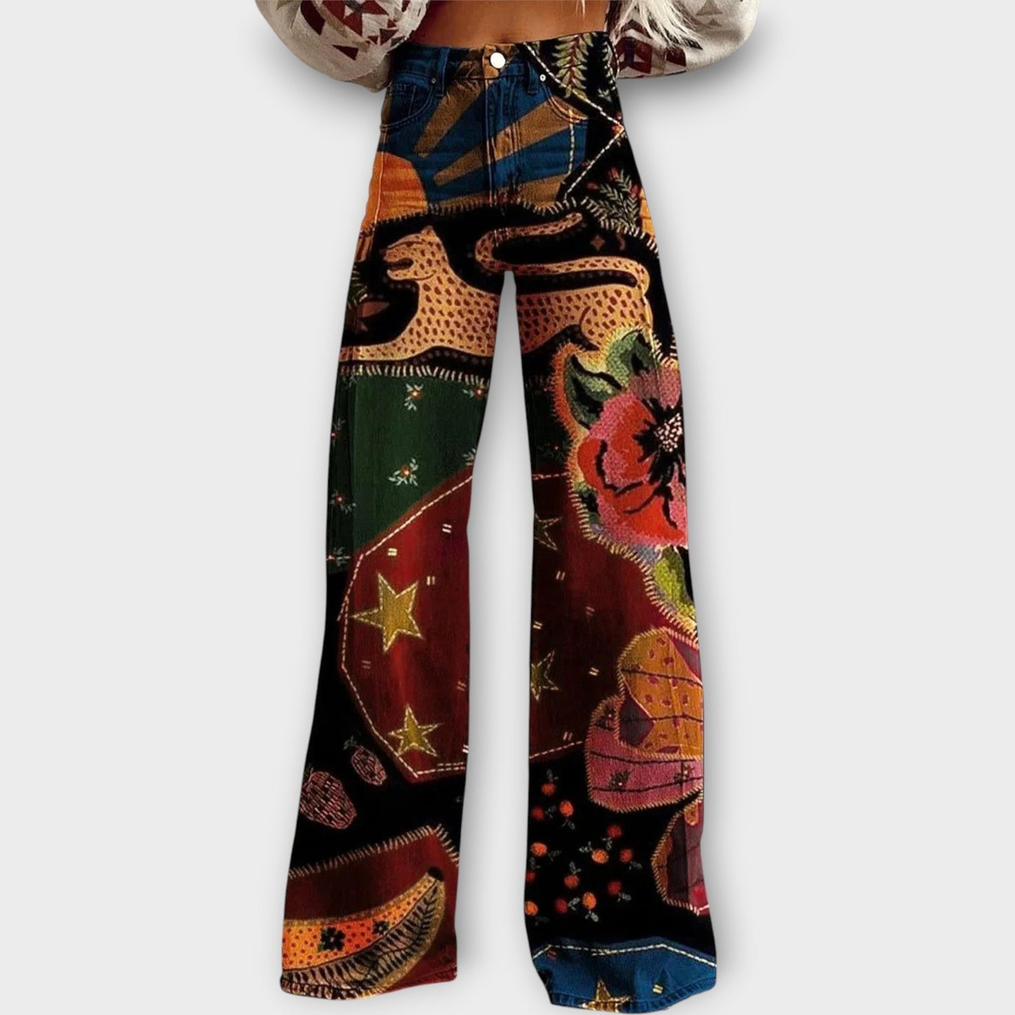 Pantalones con estampado patchwork ( 2x1 ) - Ebora Store