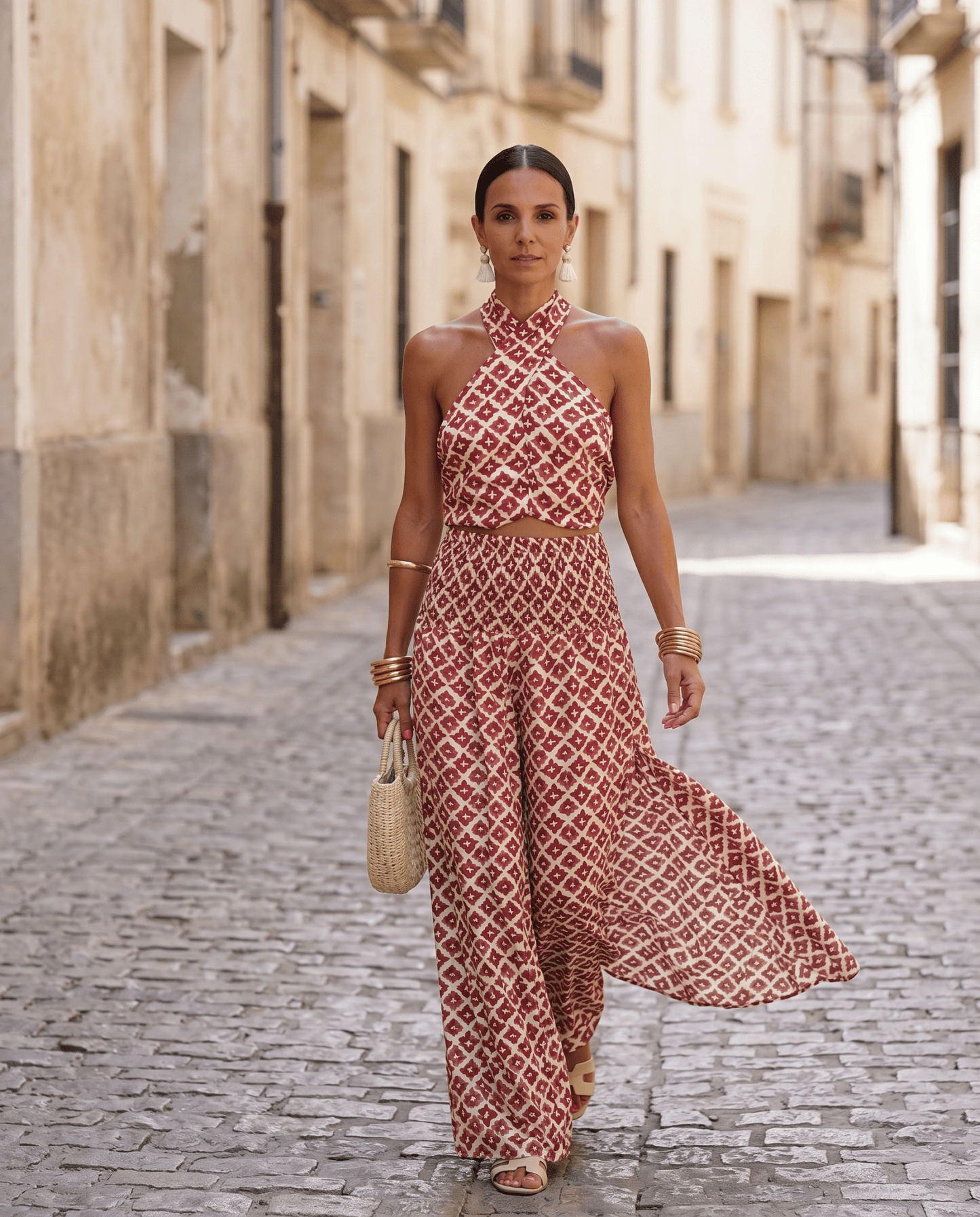 Elsa | Conjunto Elegante con Diseño de Hombros Descubiertos - Ebora Store