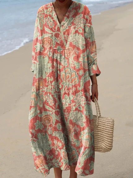 Quirine™ | Vestido Impreso Brisa de Verano - Ebora Store
