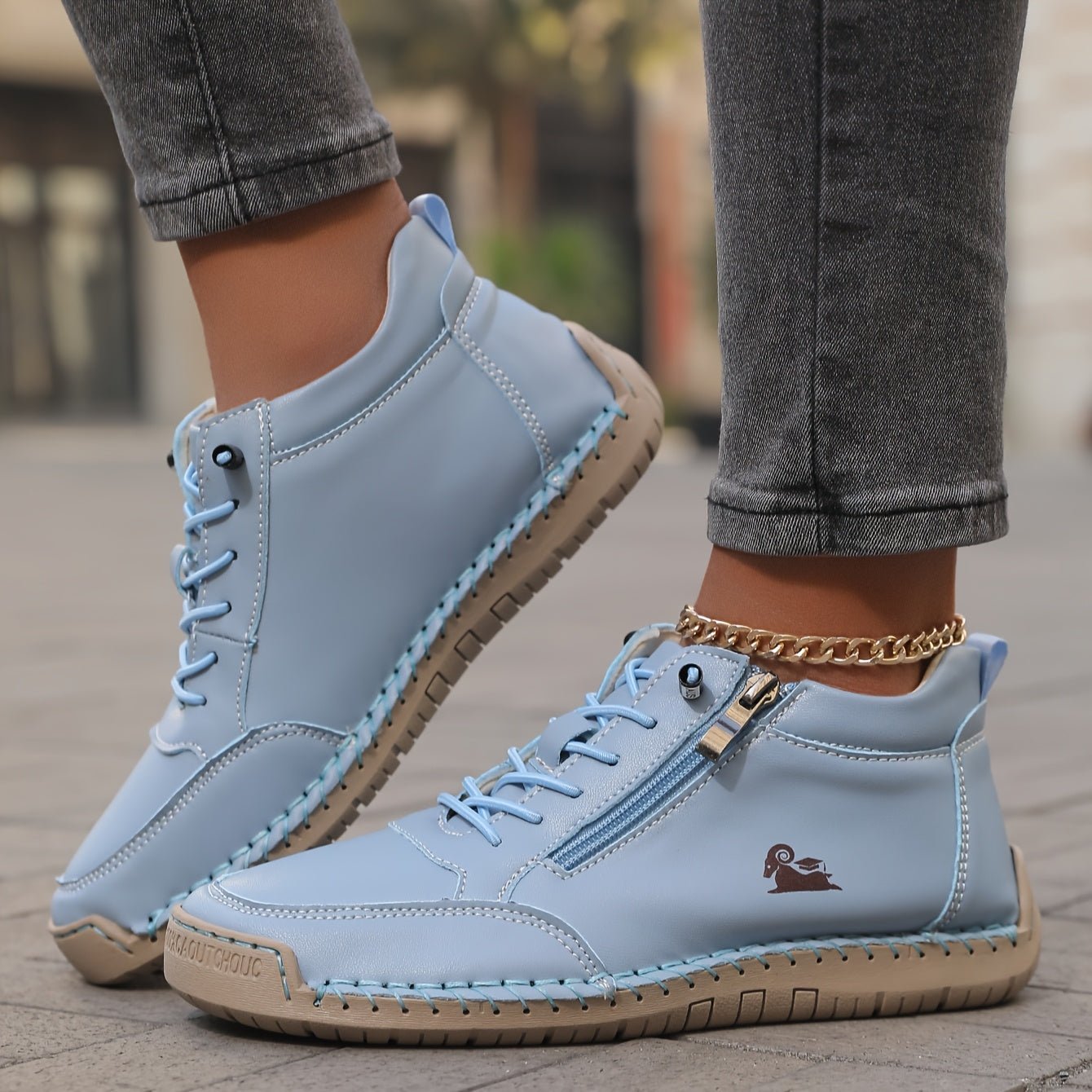 Mila – Zapatillas ligeras con cremallera y soporte ergonómico - Ebora Store