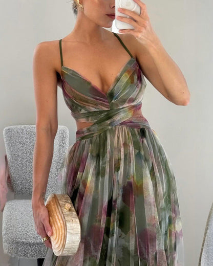 Giselle - vestido largo con estampado floral - Ebora Store