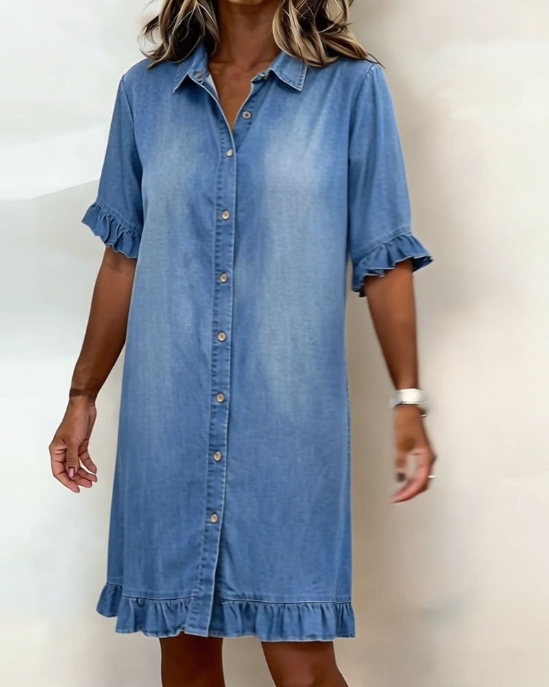 Clara - Cómodo vestido vaquero - Ebora Store