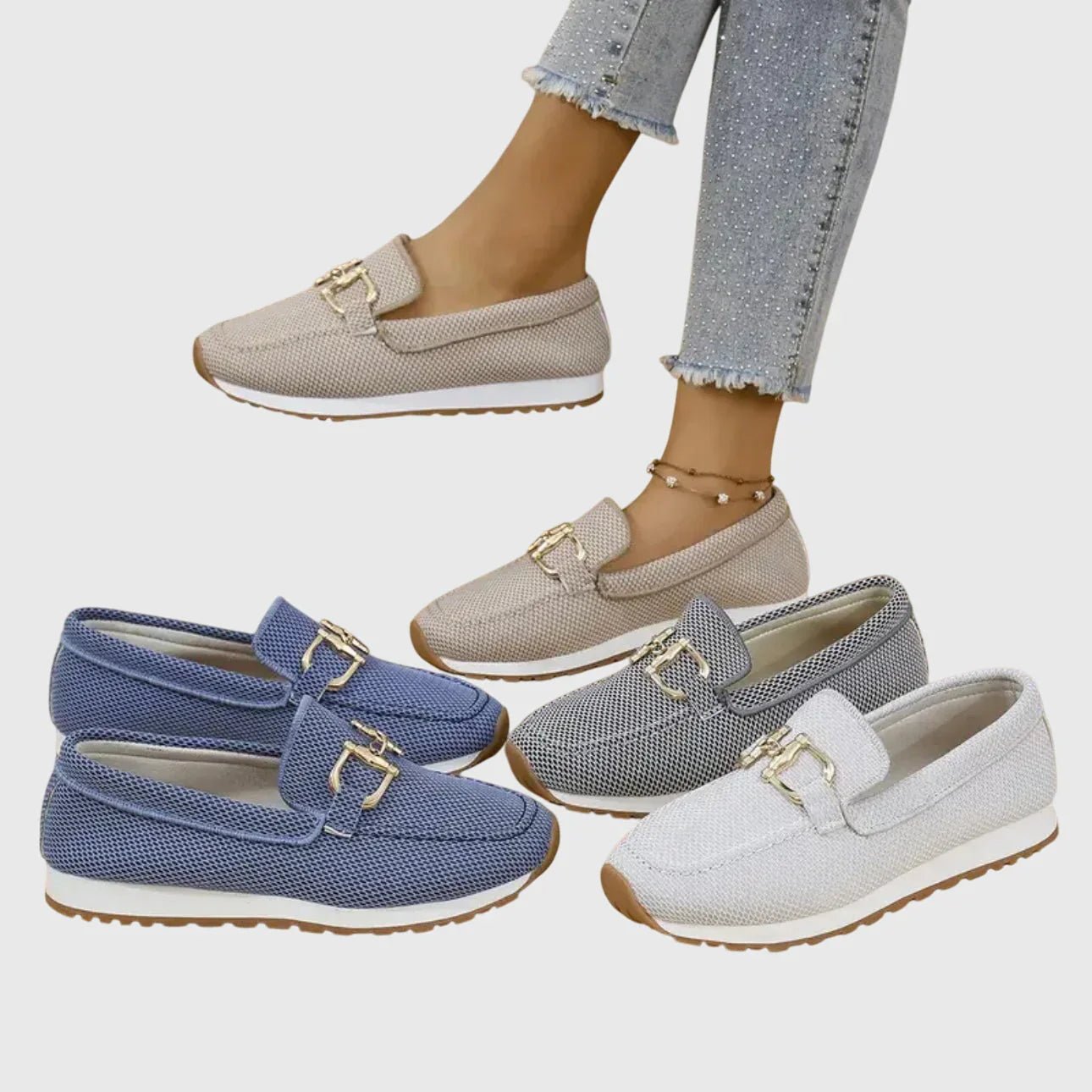 Chiara | Zapatillas deportivas tipo mocasín. - Ebora Store