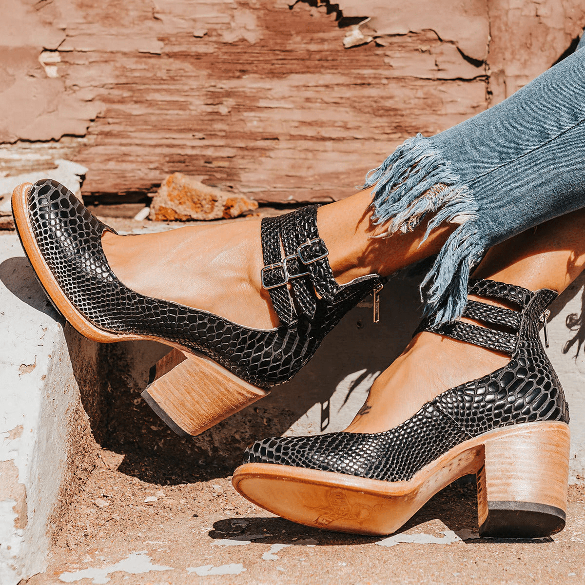 Camille | Tacones de cuero confort y sujeción perfecta - Ebora Store