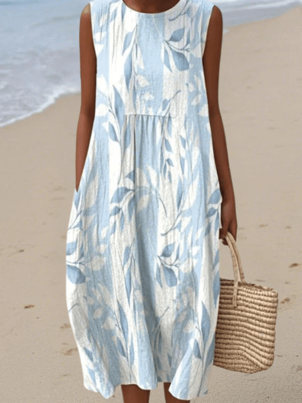 Joy™ - Vestido Midi Leafy - Ebora Store