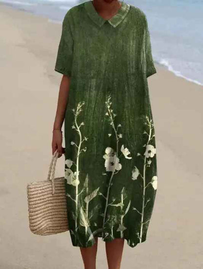 Margaret - Vestido Flowy con Estampado Floral Vibrante