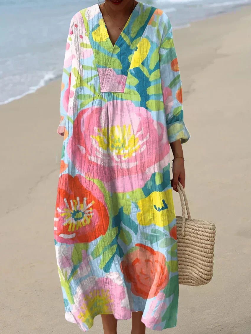 Dina - Vestido de Verano Inspirado en Artistas - Ebora Store