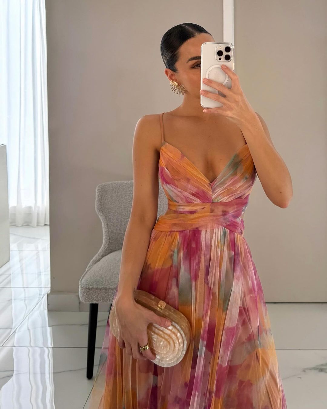 Giselle - vestido largo con estampado floral - Ebora Store