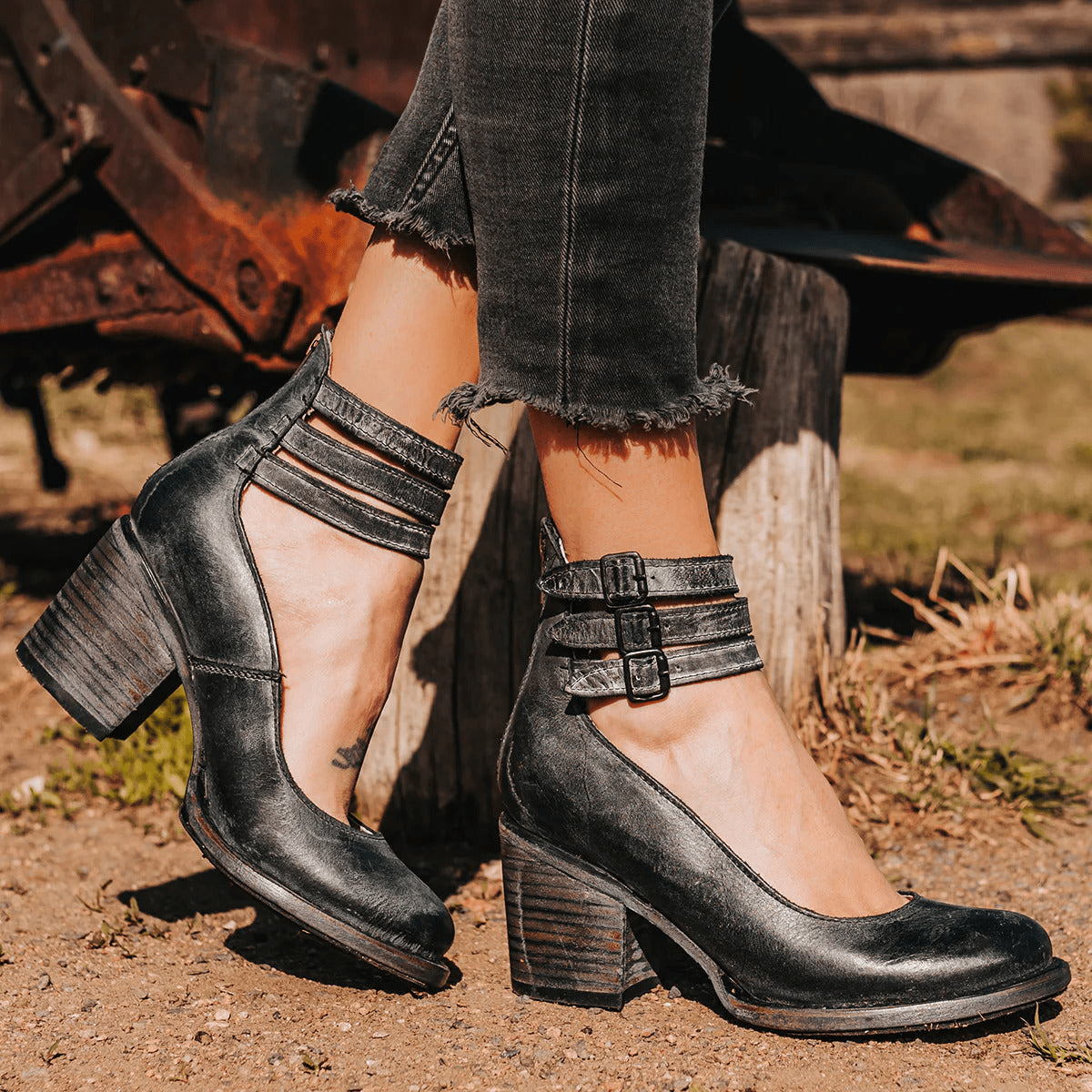 Camille | Tacones de cuero confort y sujeción perfecta - Ebora Store