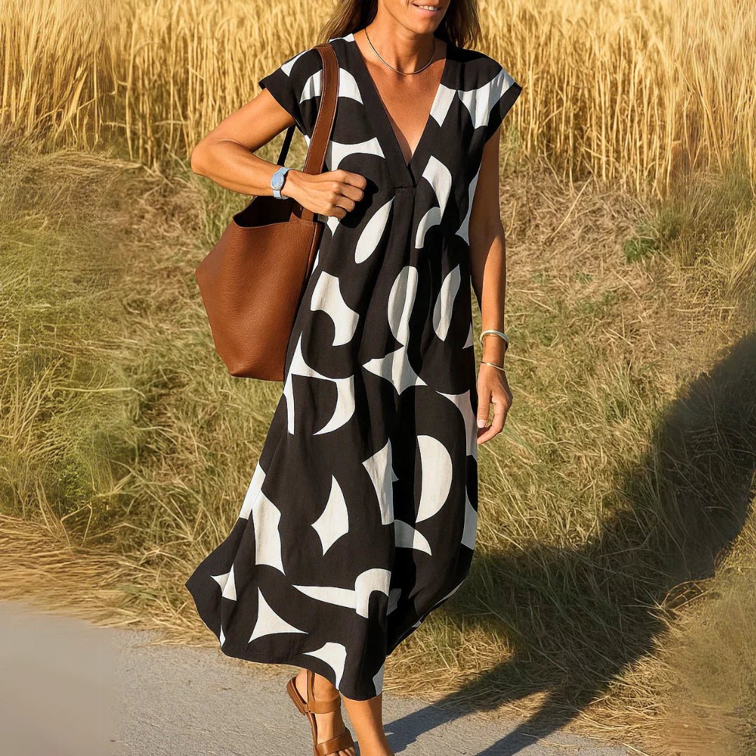 Valeria | Vestido con detalles calados - Ebora Store