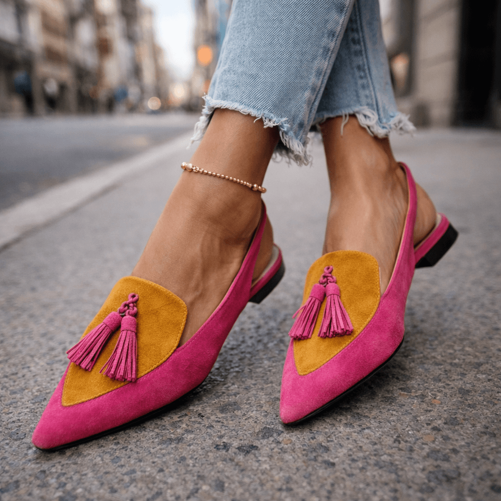 Lorena Sandalias con Tiras y Borlas - Ebora Store