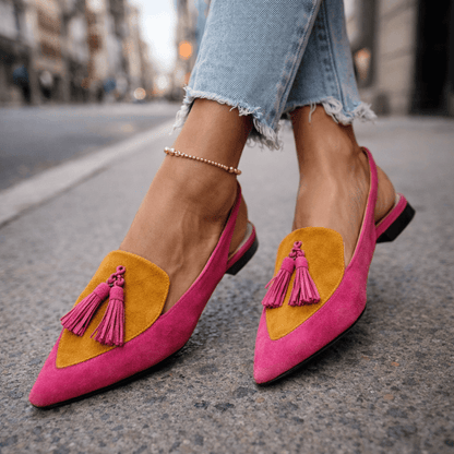 Lorena Sandalias con Tiras y Borlas - Ebora Store