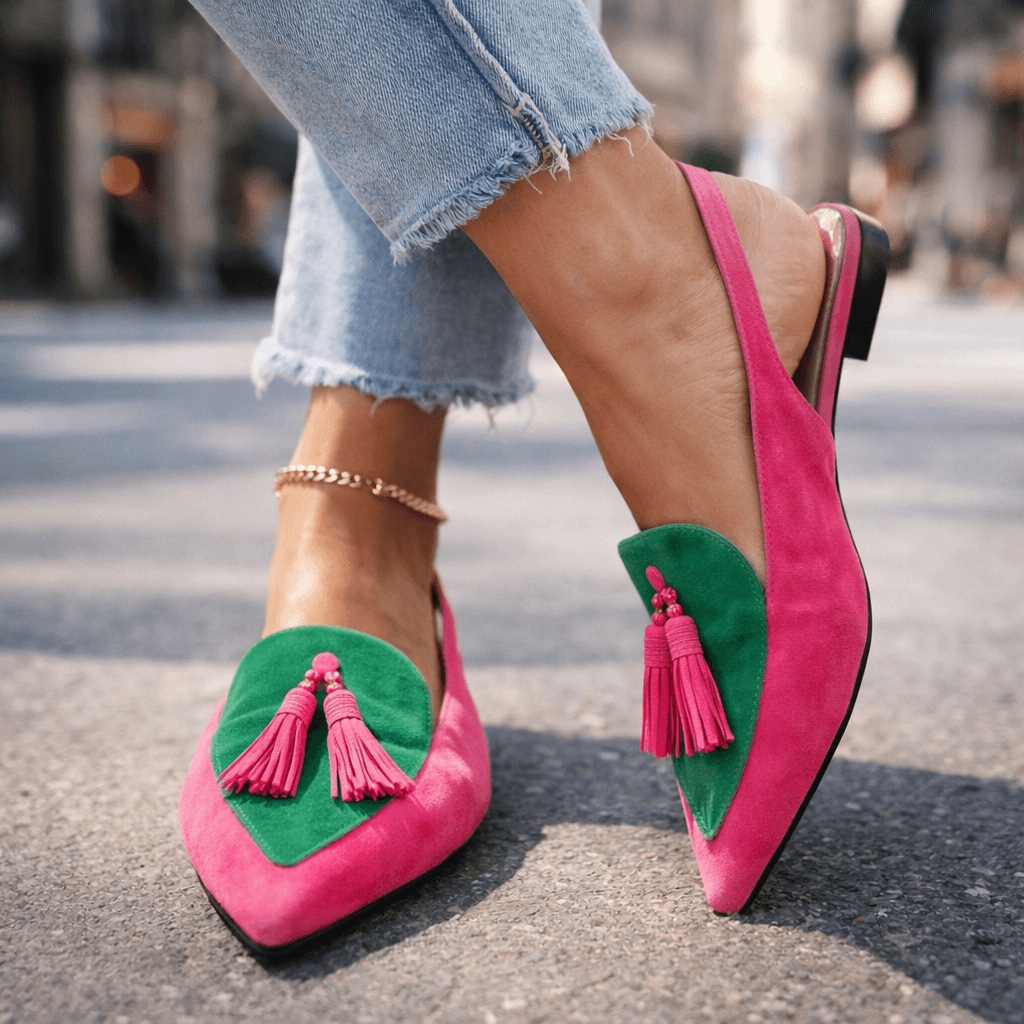 Lorena Sandalias con Tiras y Borlas - Ebora Store