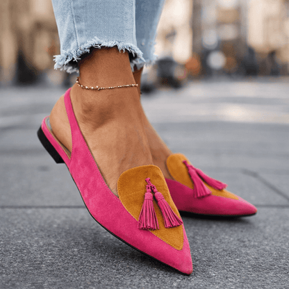 Lorena Sandalias con Tiras y Borlas - Ebora Store