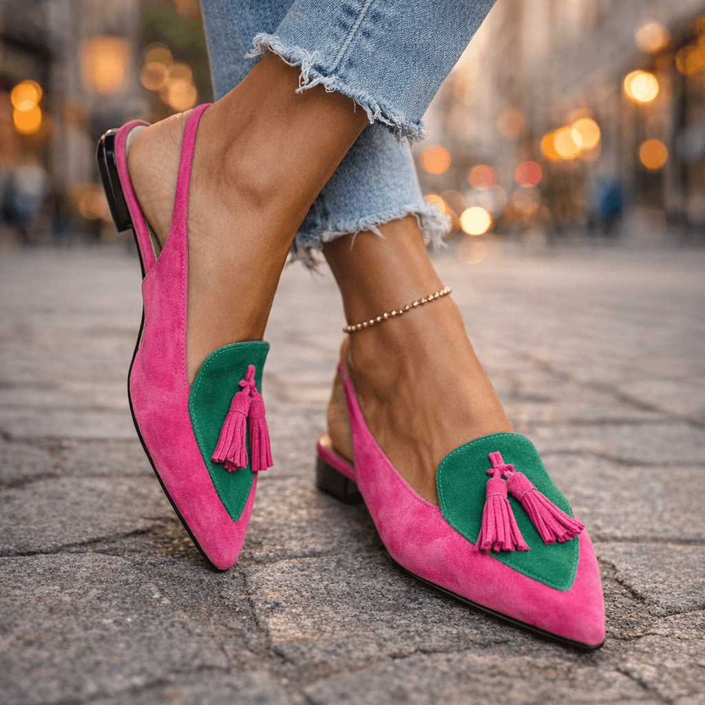 Lorena Sandalias con Tiras y Borlas - Ebora Store