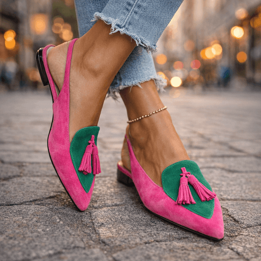 Lorena Sandalias con Tiras y Borlas - Ebora Store