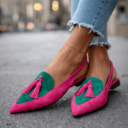 Lorena Sandalias con Tiras y Borlas - Ebora Store