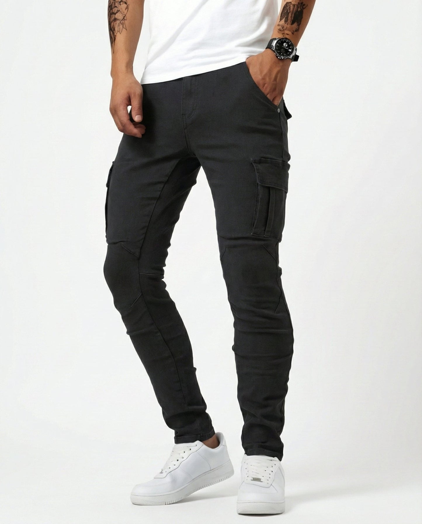 Pantalón Cargo Elástico - Ebora Store