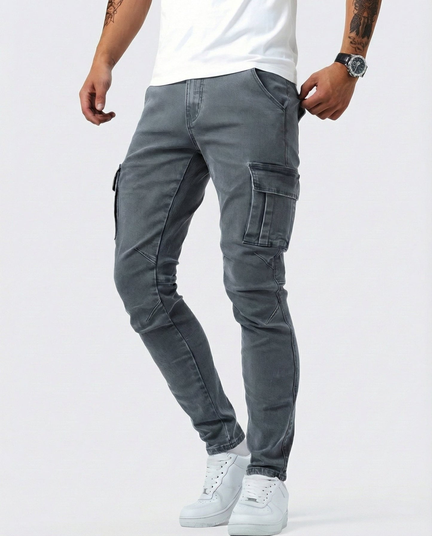 Pantalón Cargo Elástico - Ebora Store