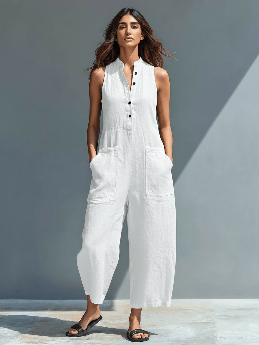 Claudia | Mono minimalista de lino - Ebora Store