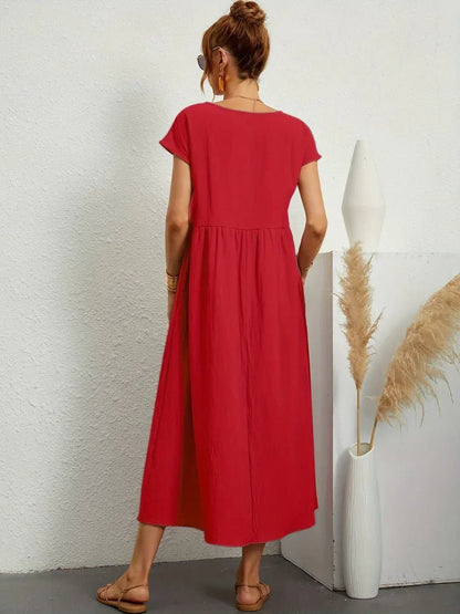Gabriela™ | Vestido midi fluido de elegancia atemporal - Ebora Store