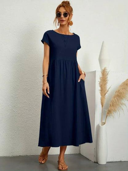 Gabriela™ | Vestido midi fluido de elegancia atemporal - Ebora Store