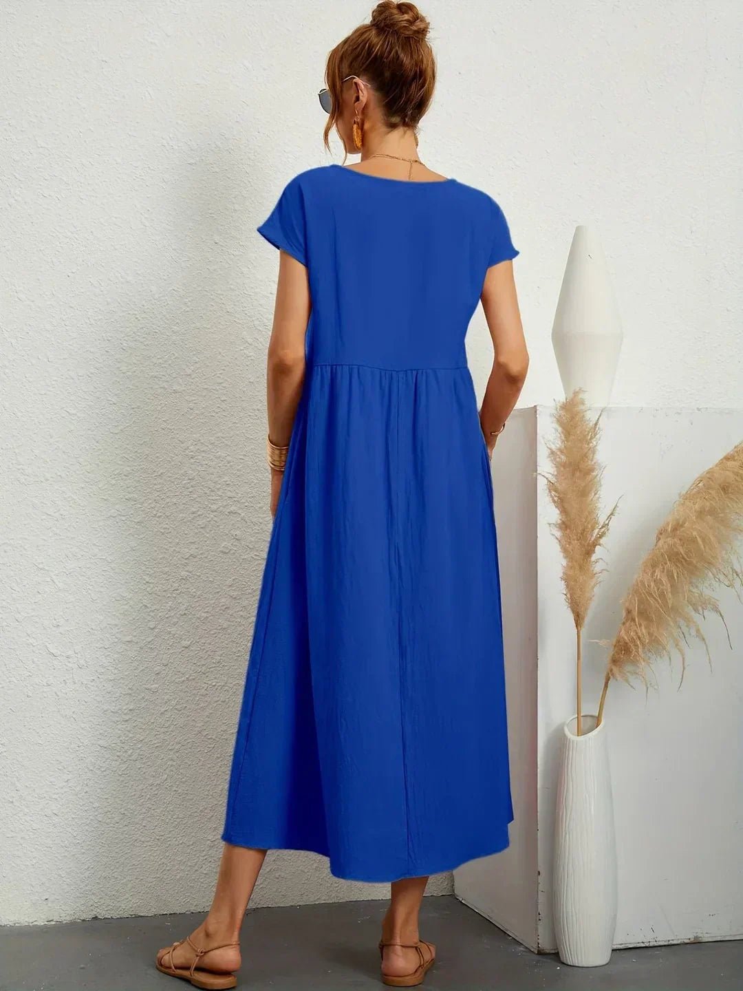 Gabriela™ | Vestido midi fluido de elegancia atemporal - Ebora Store