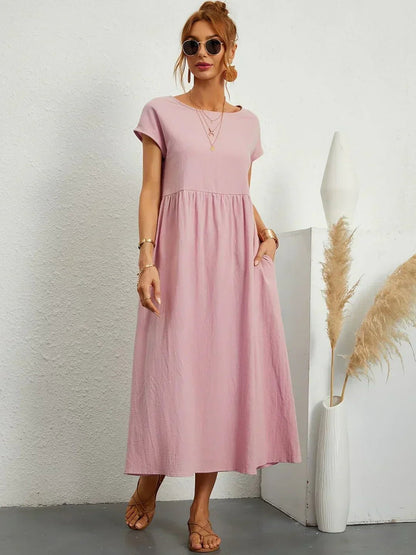Gabriela™ | Vestido midi fluido de elegancia atemporal - Ebora Store