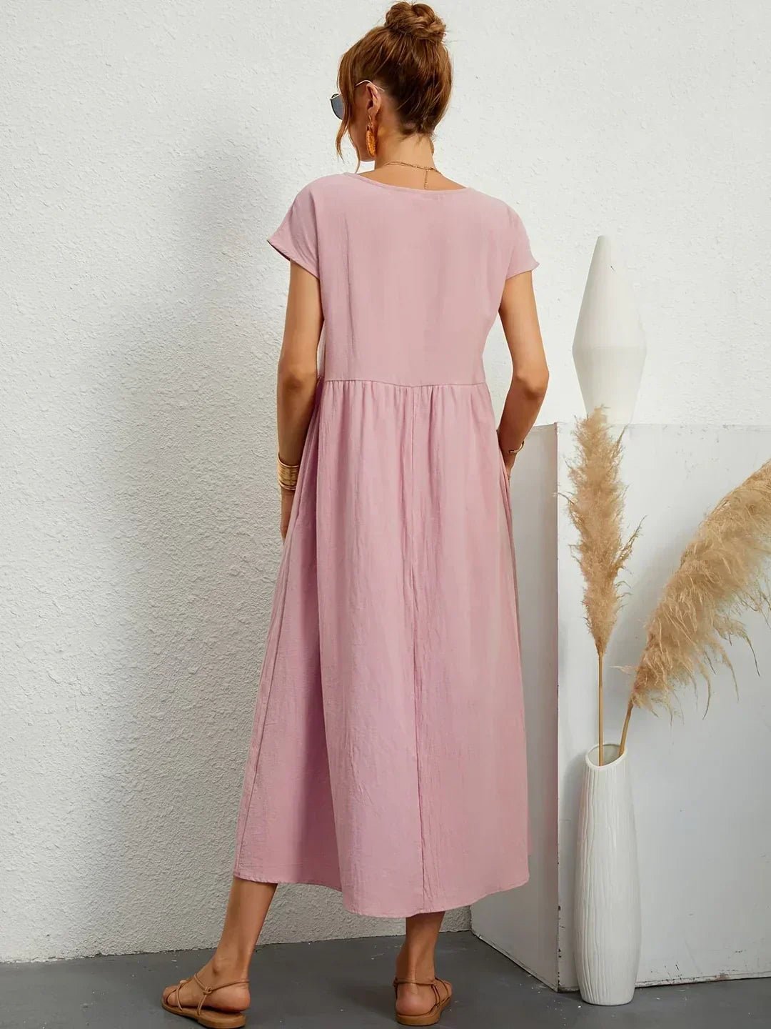 Gabriela™ | Vestido midi fluido de elegancia atemporal - Ebora Store