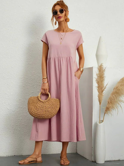 Gabriela™ | Vestido midi fluido de elegancia atemporal - Ebora Store
