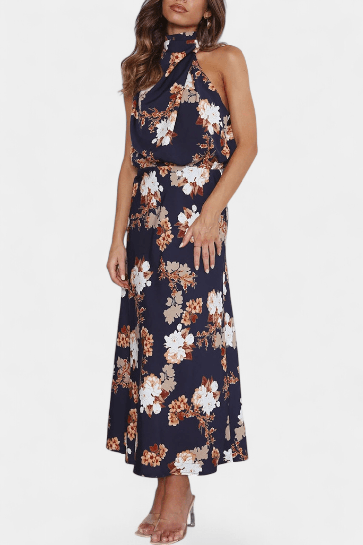 Lisa | Maxi Floral Halter - Ebora Store