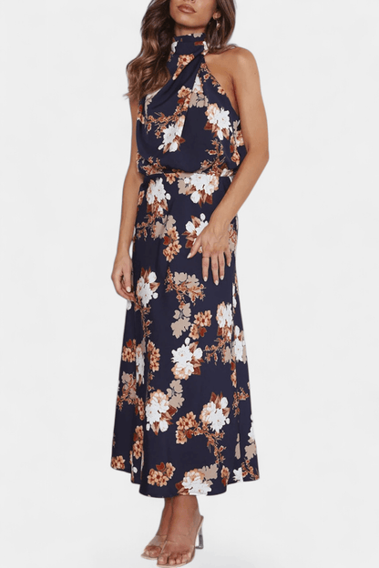 Lisa | Maxi Floral Halter - Ebora Store