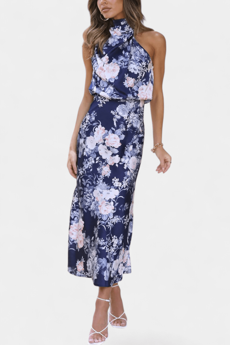 Lisa | Maxi Floral Halter - Ebora Store