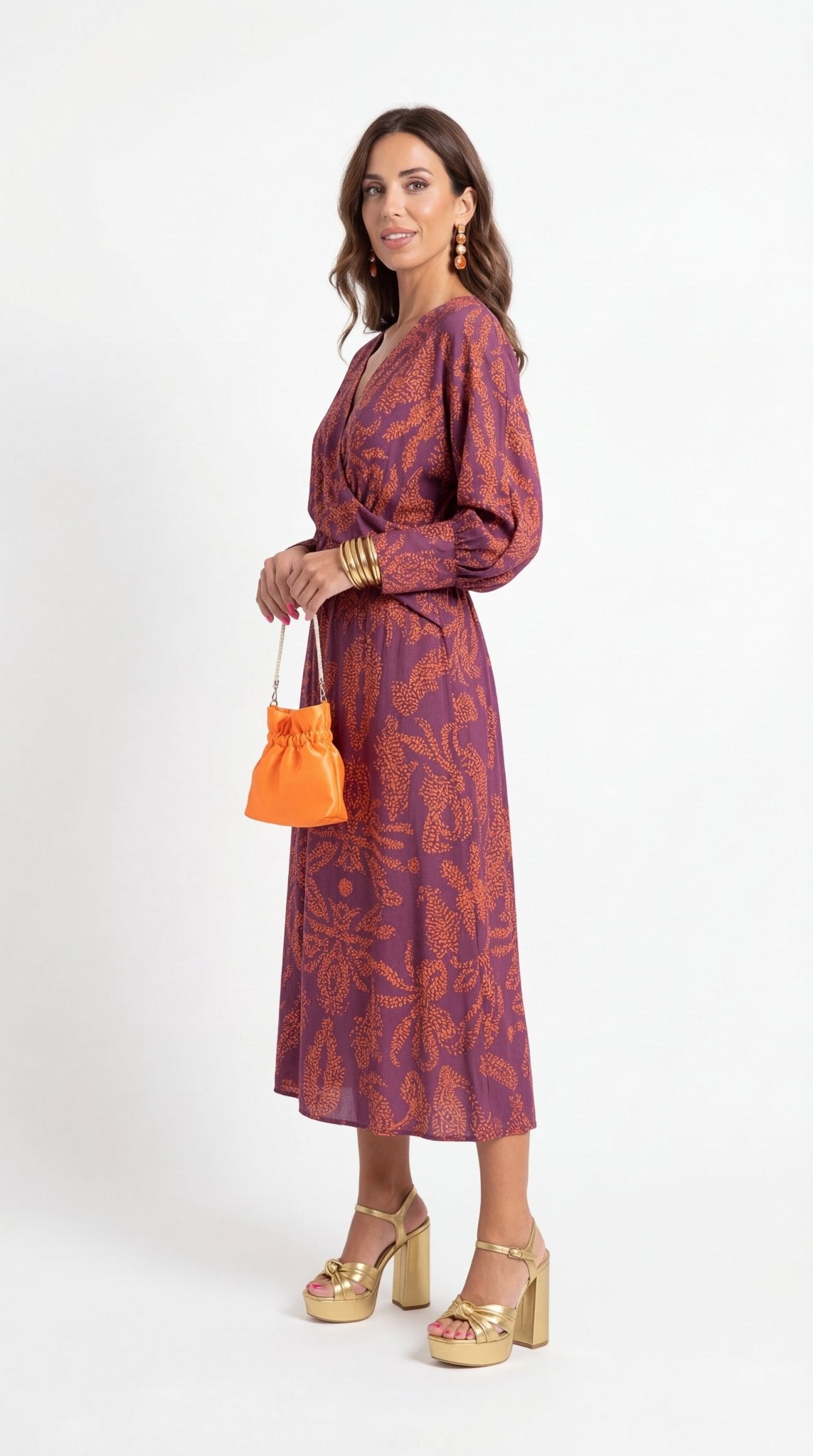 Isadora™ – Vestido Midi Elegante con Estampado de Encanto Atemporal - Ebora Store