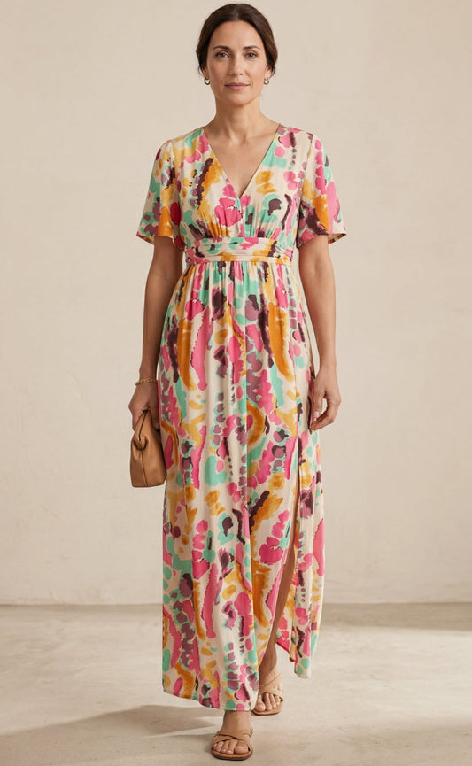 Yuki | Vestido Tie - Dye V - Ebora Store