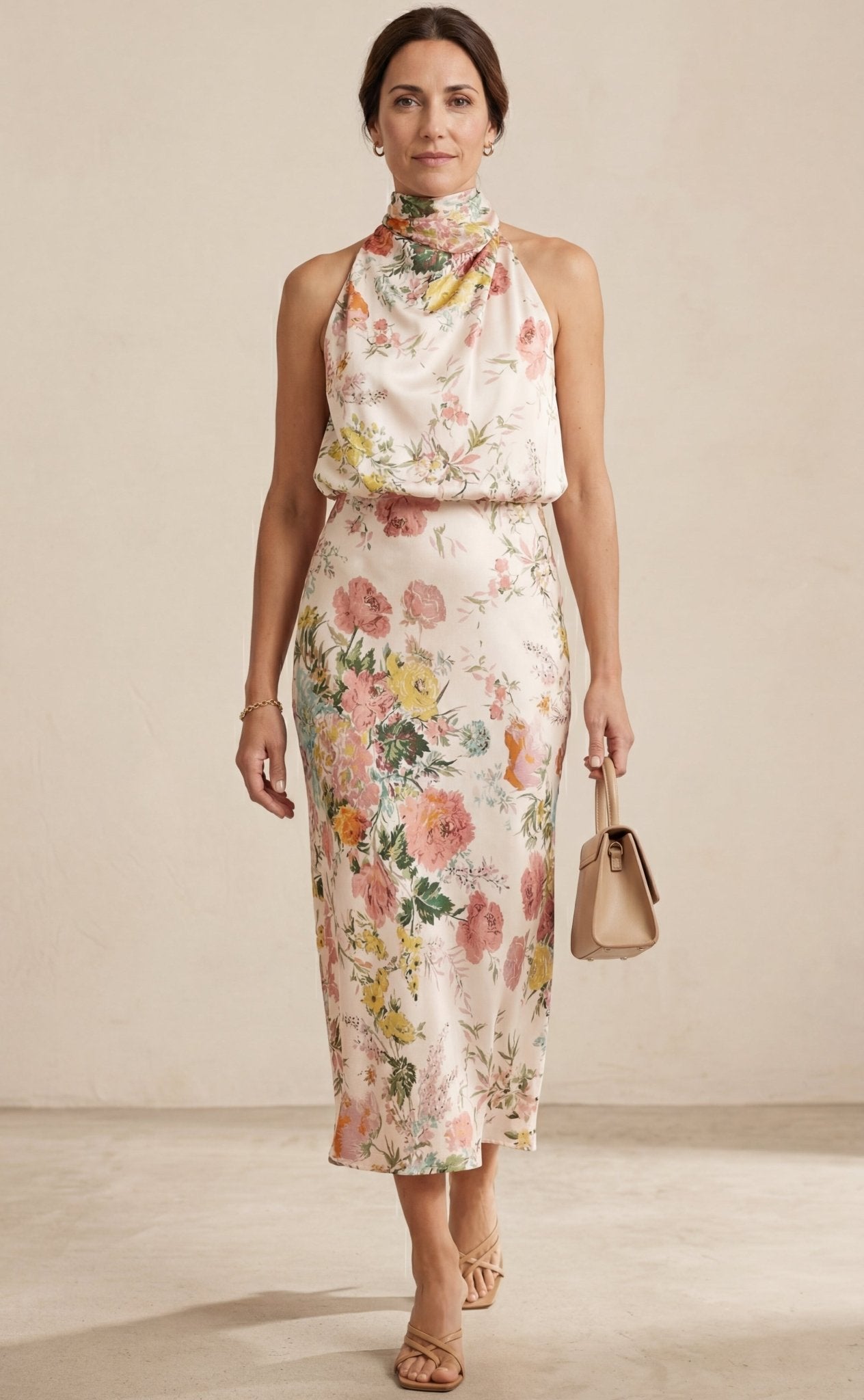 Lisa | Maxi Floral Halter - Ebora Store