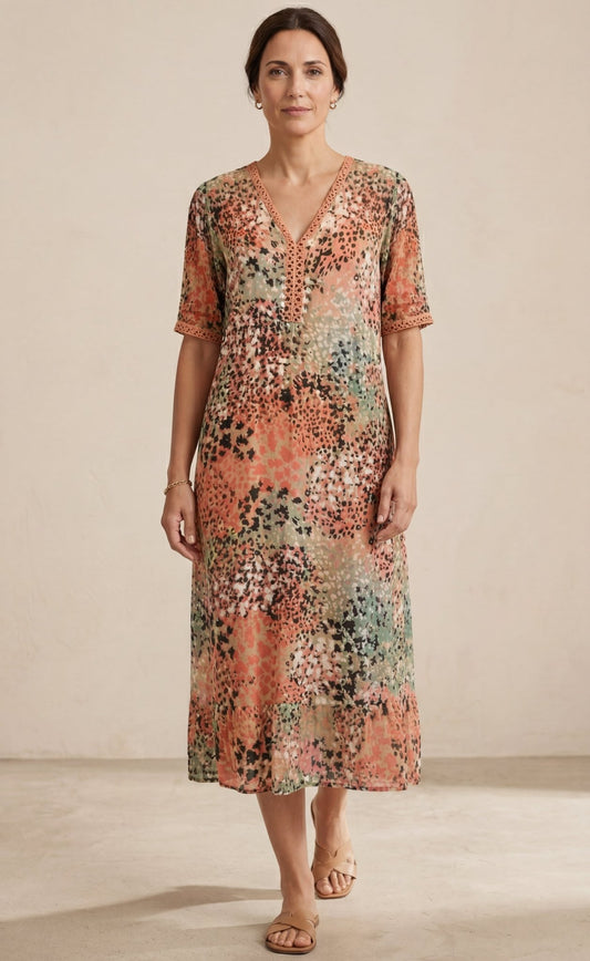 Lina | Vestido ligero con escote en V - Ebora Store
