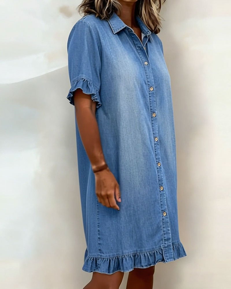 Clara - Cómodo vestido vaquero - Ebora Store