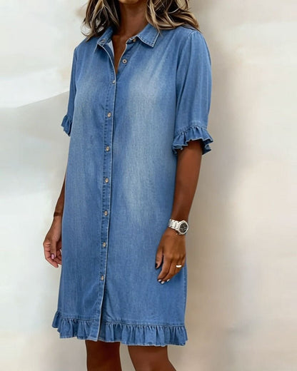 Clara - Cómodo vestido vaquero - Ebora Store