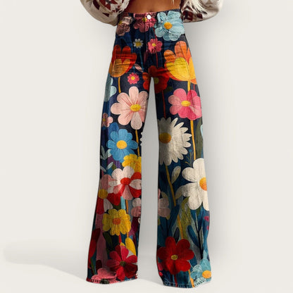Pantalones Campana Spring Bloom ( 2x1 )