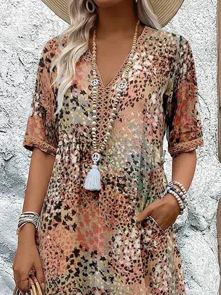 Lina | Vestido ligero con escote en V - Ebora Store
