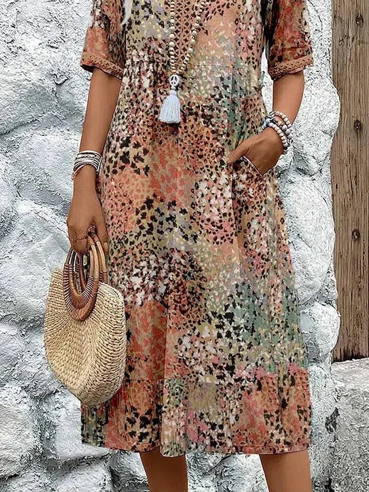 Lina | Vestido ligero con escote en V - Ebora Store