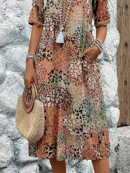 Lina | Vestido ligero con escote en V - Ebora Store