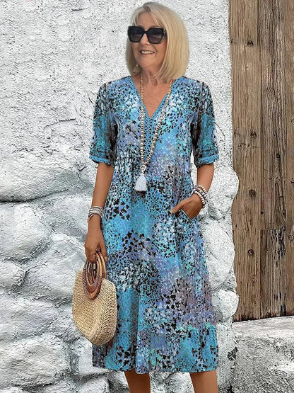 Lina | Vestido ligero con escote en V - Ebora Store