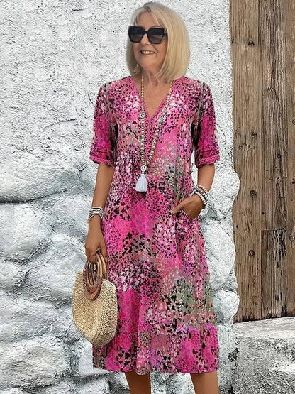 Lina | Vestido ligero con escote en V - Ebora Store
