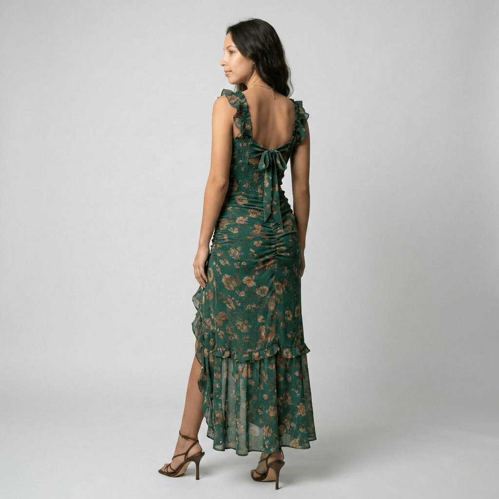 Alba | Vestido largo elegante con abertura - Ebora Store